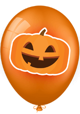 Happy pumpkin's balloon