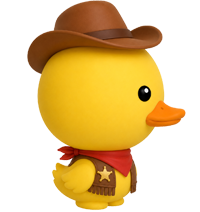 Big Head Cowboy Duck
