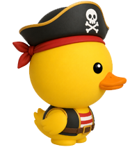 Big Head Pirate Duck